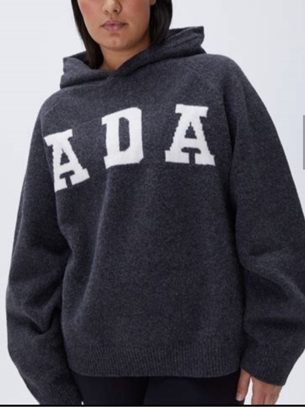 ADA Oversized Knit Hoodie